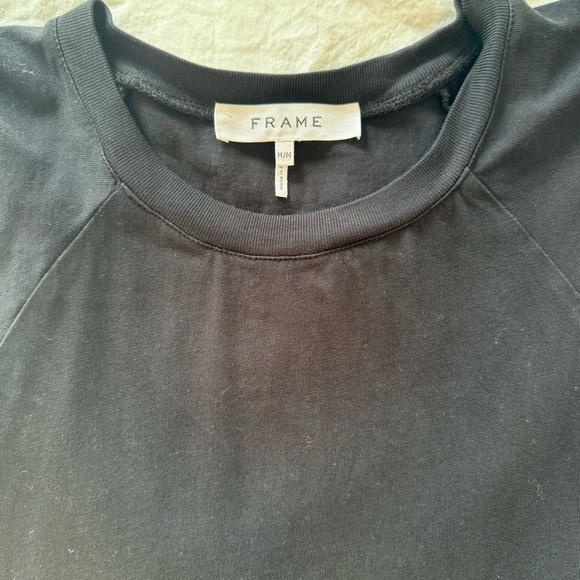 Frame Sleeveless Black Top with Ruffle Detail. Size M - Picture 4 of 7